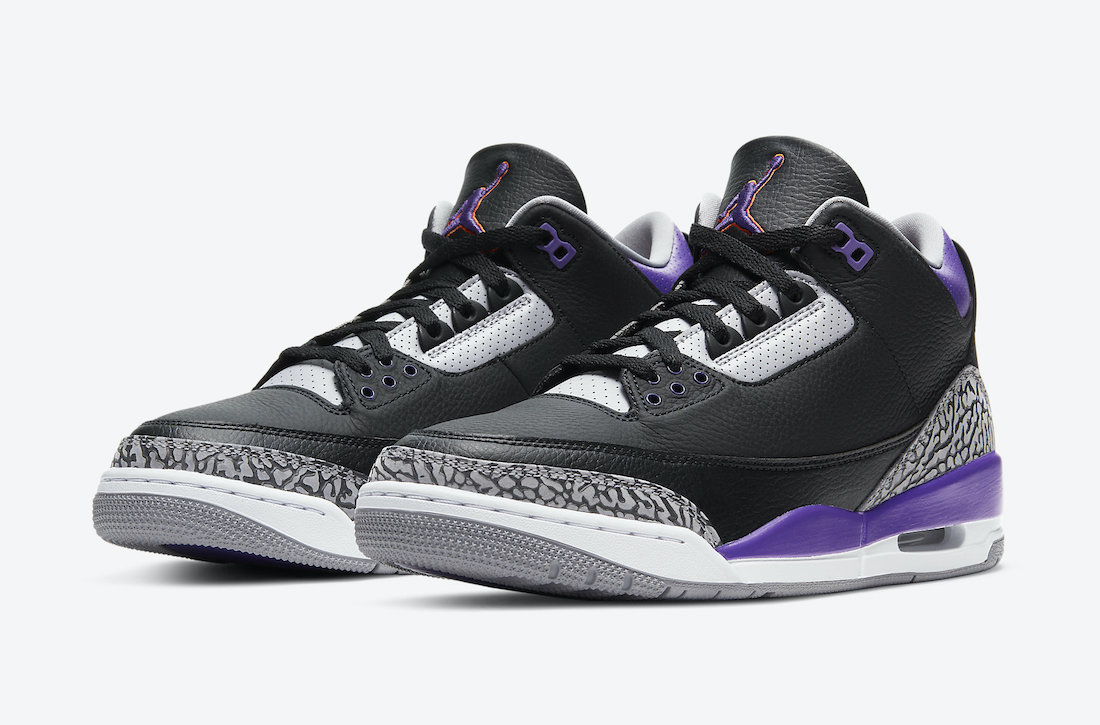 court purple jordan 3