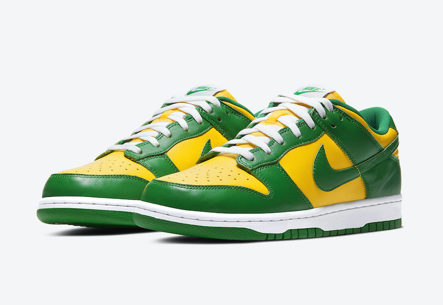 green nike dunk low