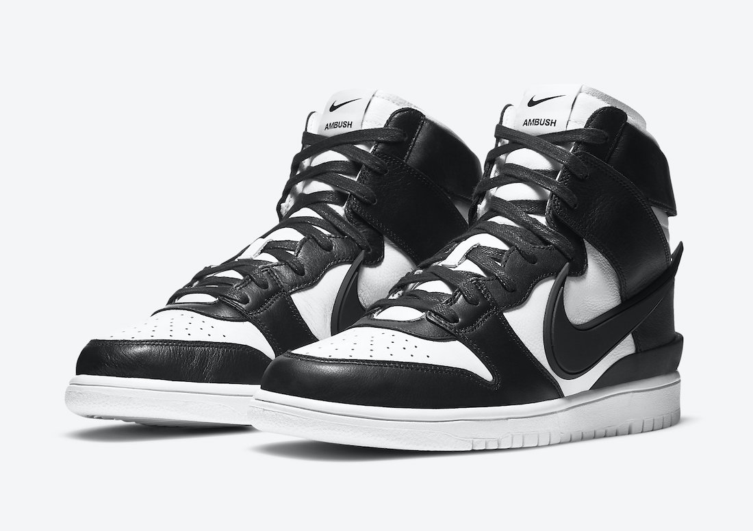 nike high black and white