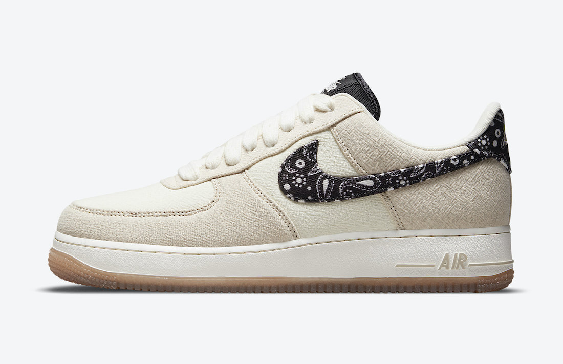 air force 1 low 07 essential white worn blue paisley