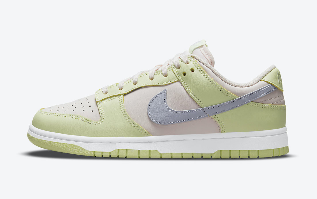 nike dunk low lime ice soft pink