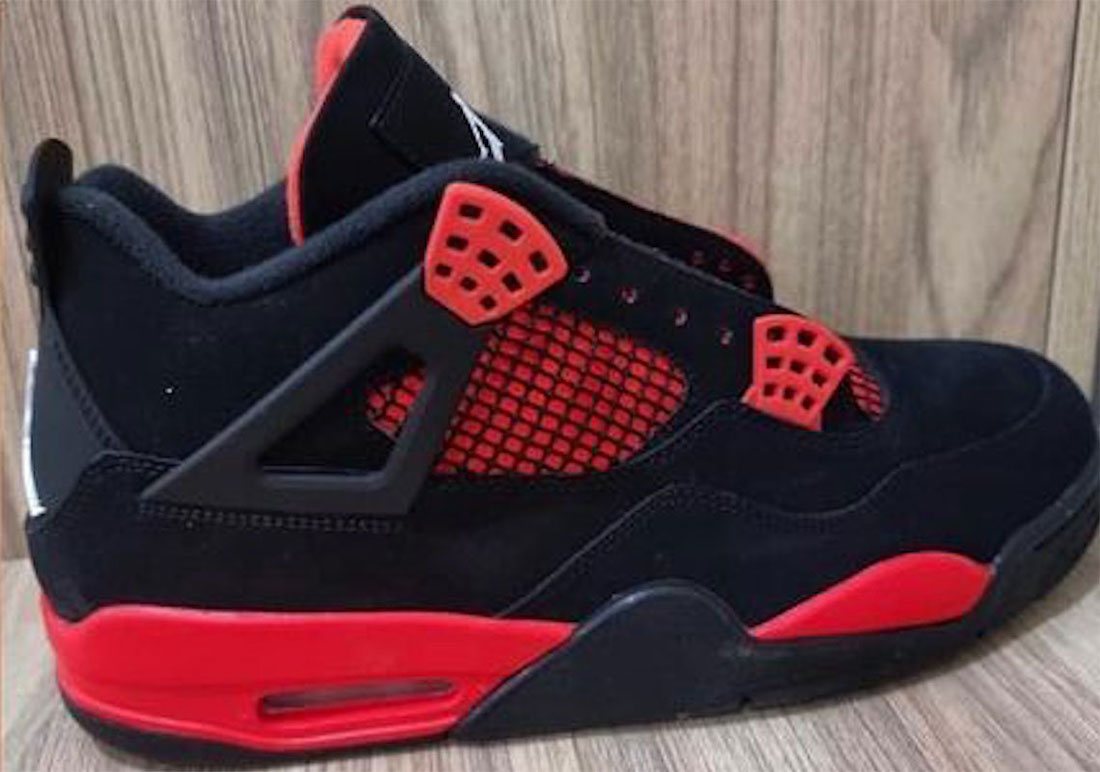 Jordan 4's red and black Clearance