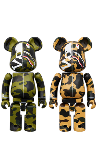 BE@RBRICK MASTERMIND VS BAPE YELLOW